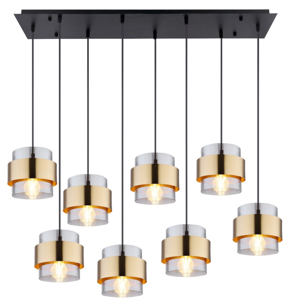 Riippuvalaisin Globo Milley 8-os musta/messinki 103 cm