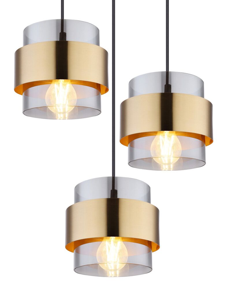 Riippuvalaisin Globo Milley 8-os musta/messinki 103 cm