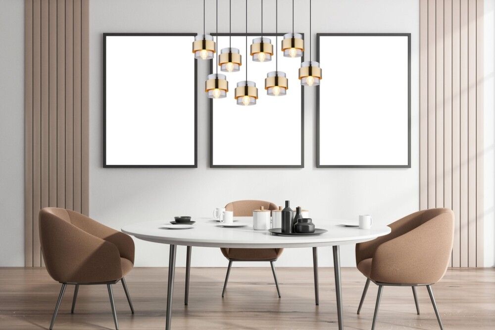 Riippuvalaisin Globo Milley 8-os musta/messinki 103 cm