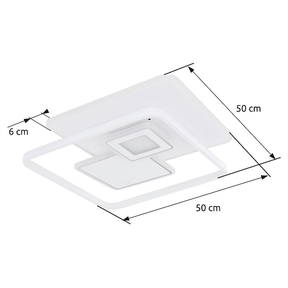 Kattovalaisin Globo Roderick 50,3 x 50,3 cm