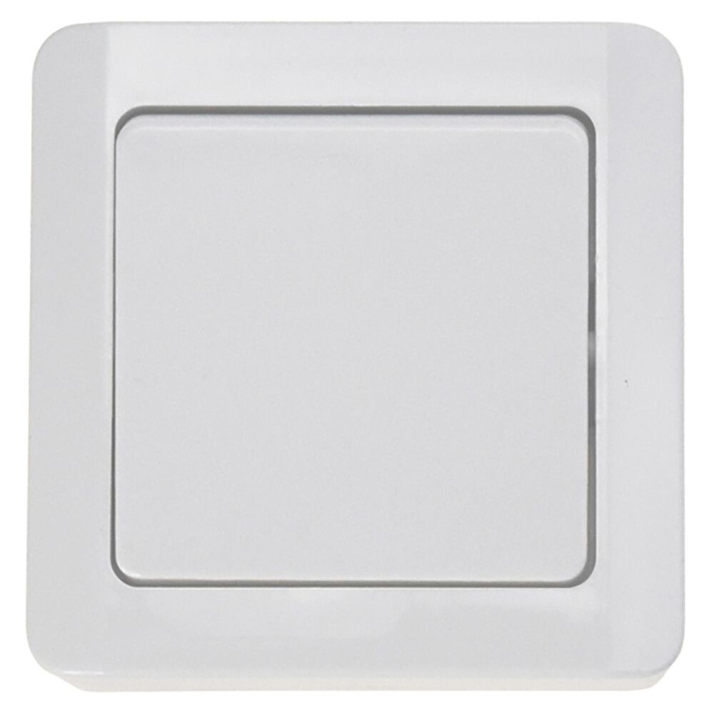 Kytkin 1/6 Harju Lumi IP20 Valkoinen 64 x 64 mm