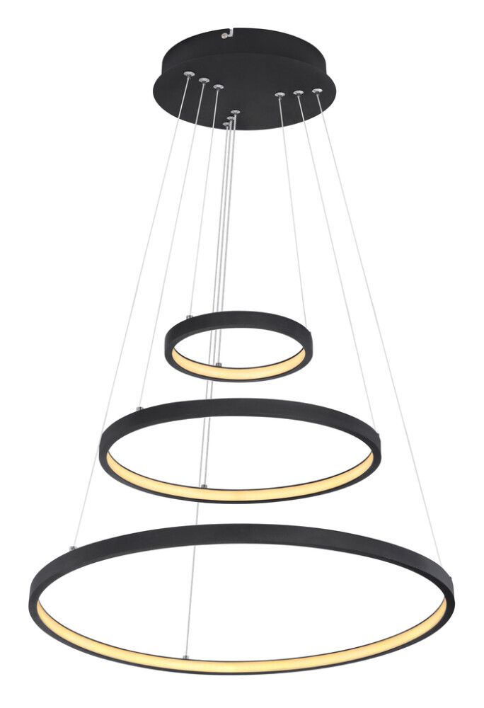 Riippuvalaisin Globo Ralph mattamusta Ø 51 cm