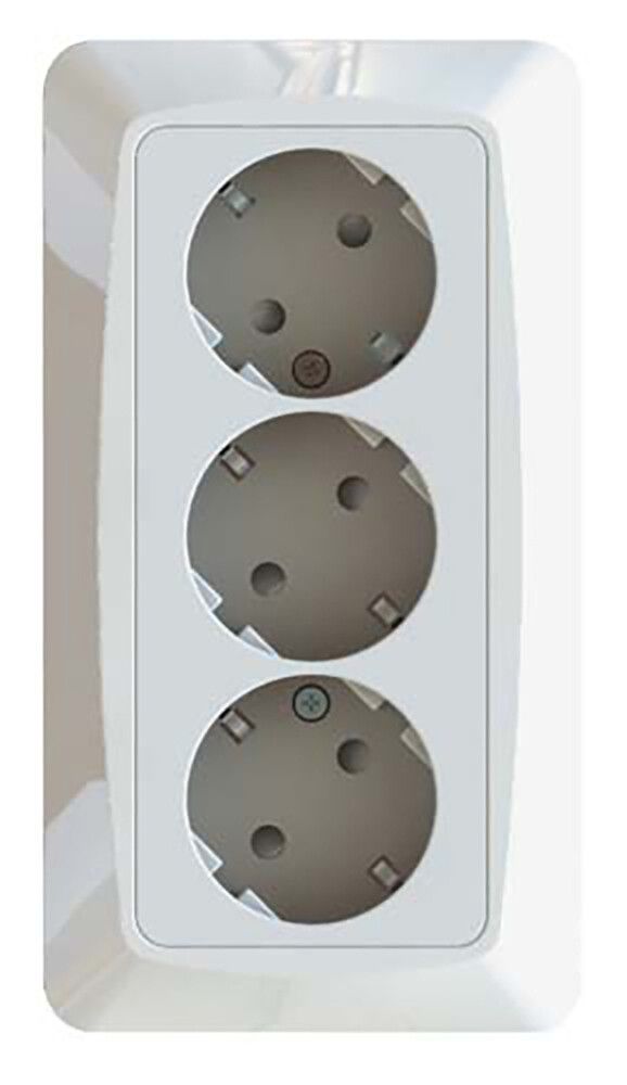 Pistorasia Etman 3-os. IP21 Valkoinen 84 x 155 mm