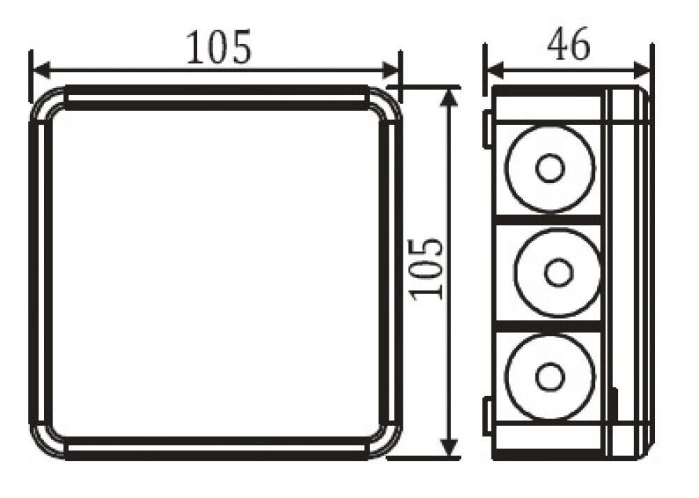 Jakorasia Etman 105 x 105 x 48 mm IP65