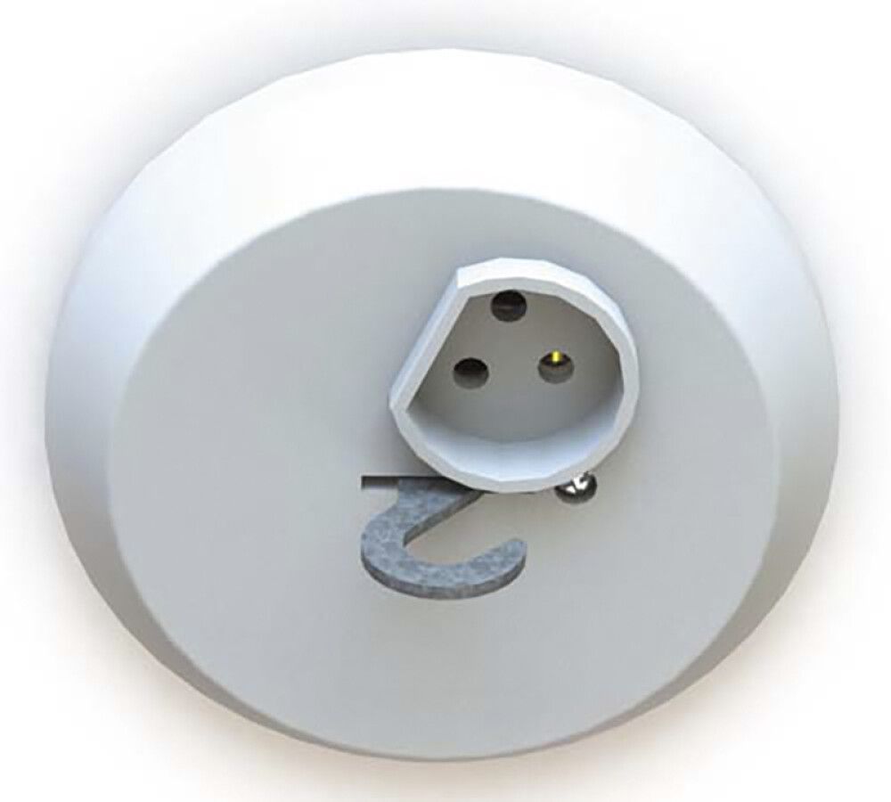 Valaisinpistorasia kruunu Etman Valkoinen Ø 114 mm