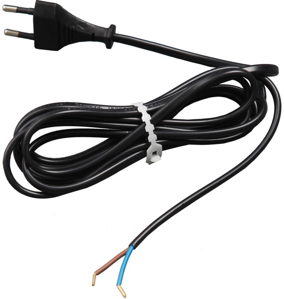 Pistotulppajohto Harju 2,5 m Musta