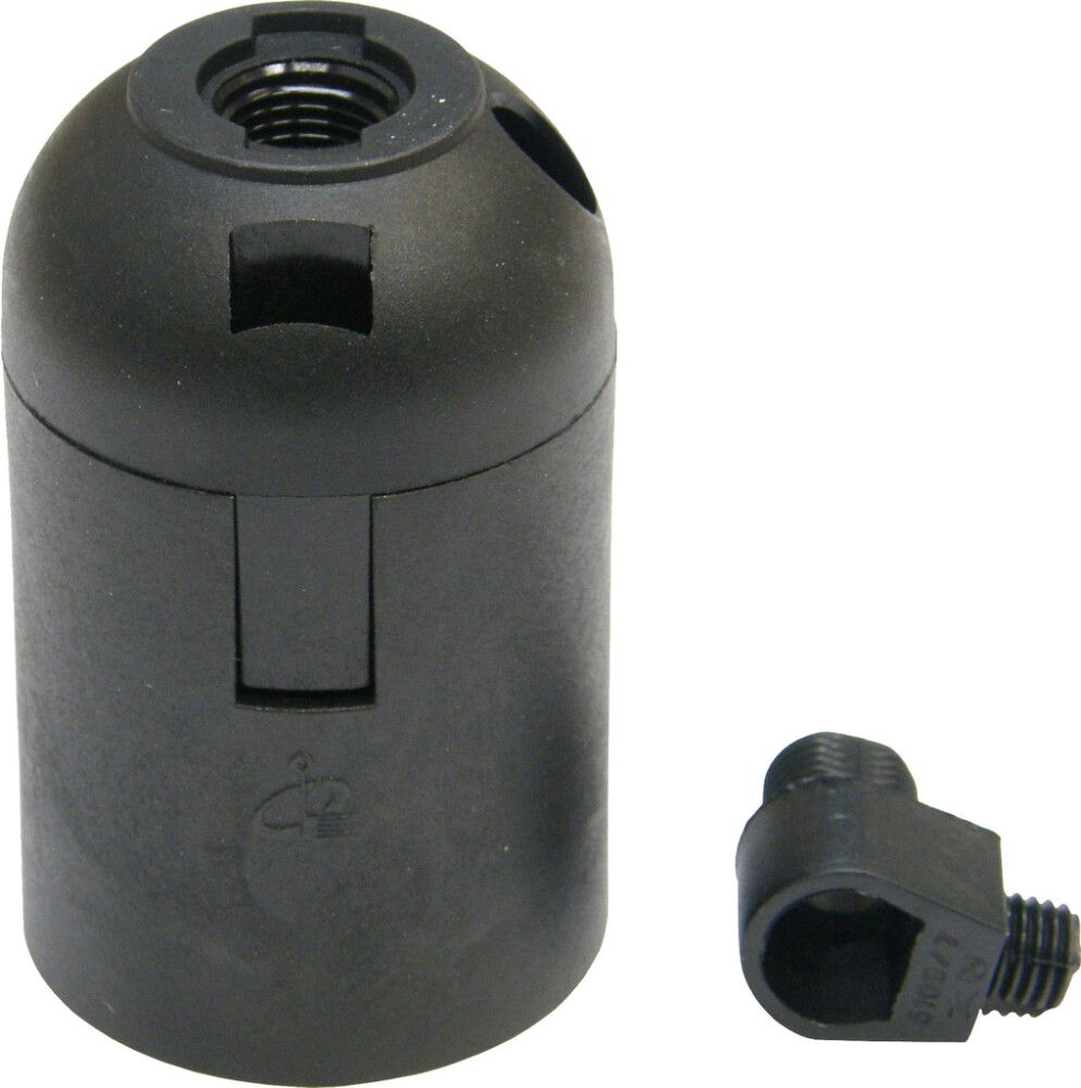 Lampunpidin Harju E27 Musta + Vedonpoistonippa