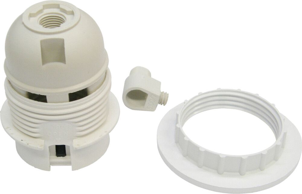 Lampunpidin Harju E27 Kierteillä Valkoinen