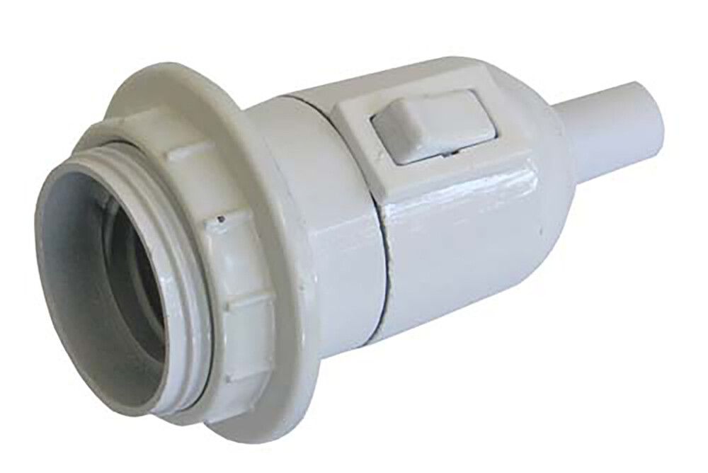 Valokytkimellinen lampunpidin Harju Valkoinen E27