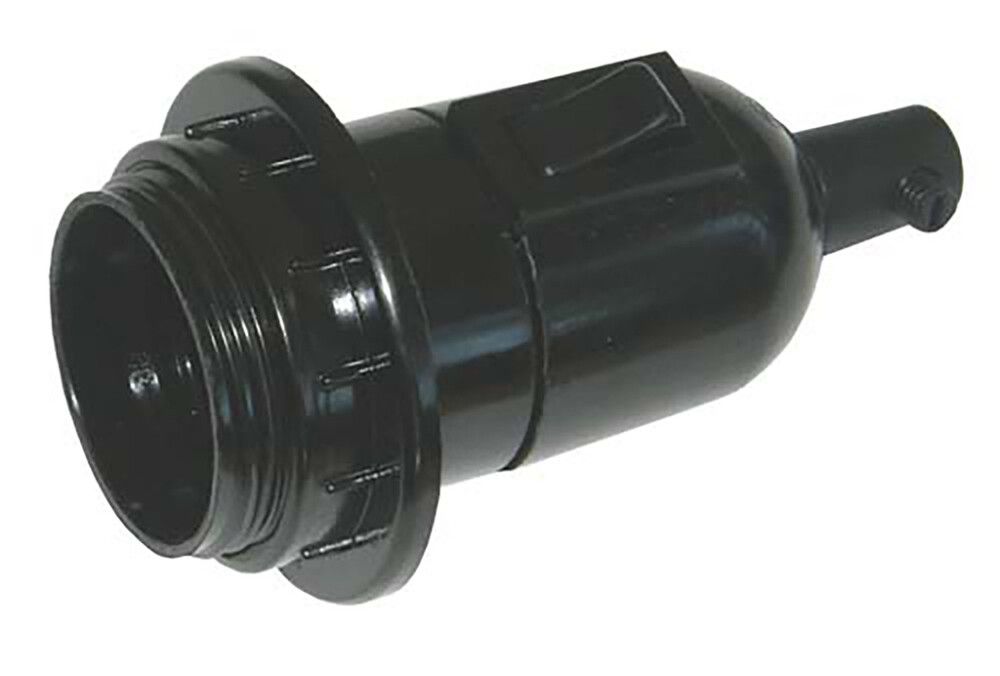 Valokytkimellinen lampunpidin Harju Musta E27