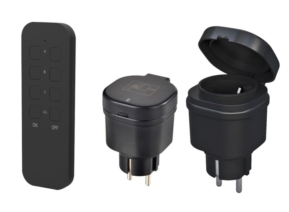 Kauko-ohjattava pistorasia Harju Ulkokäyttöön 2-os