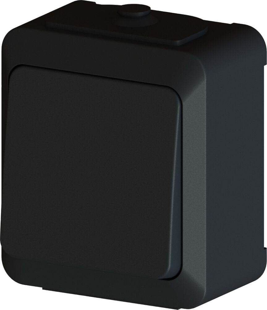 Kytkin 1/6 Harju IP44 Hiili Musta RL