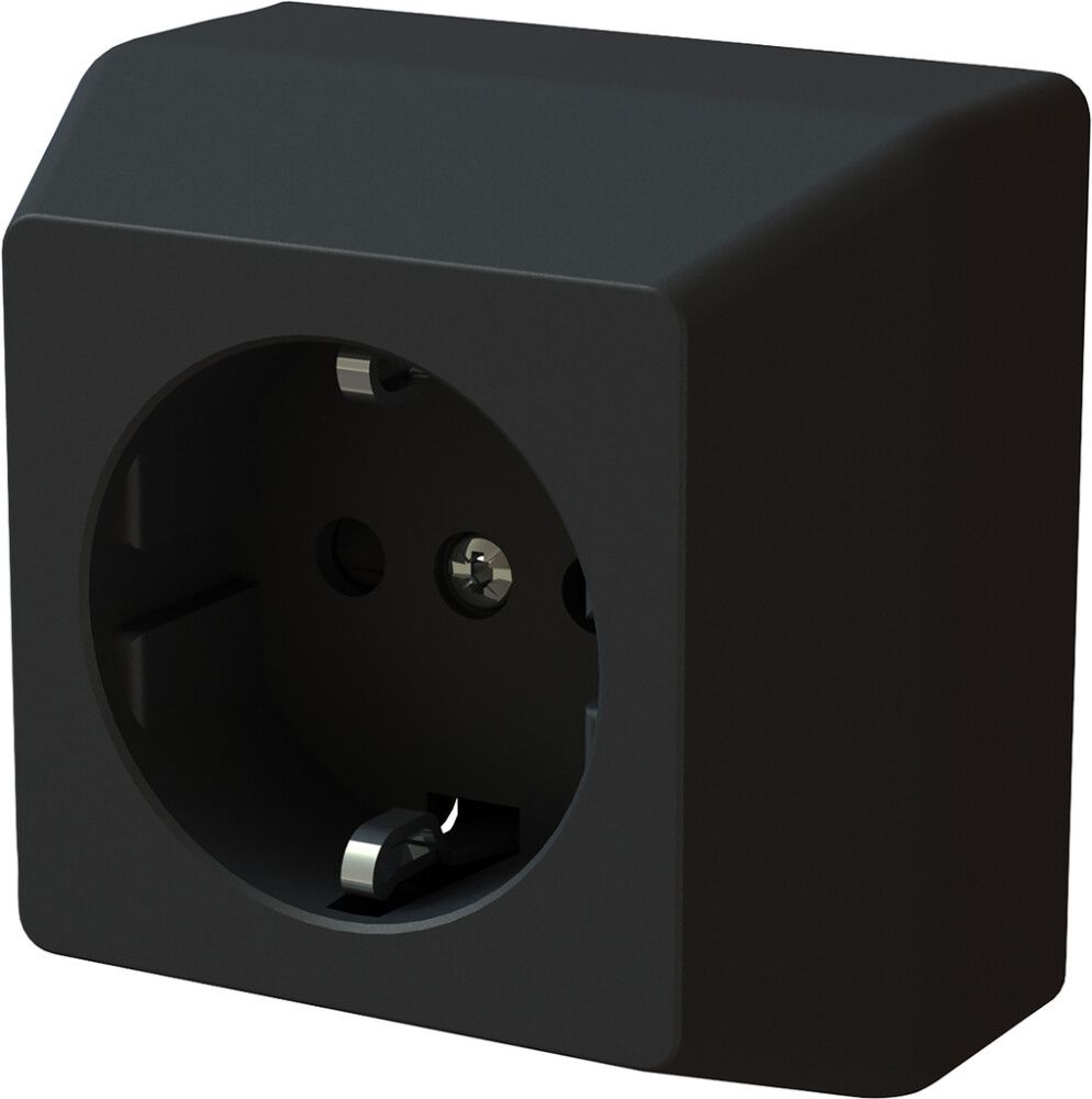 Pistorasia 1-os- Harju IP20 Hiili Musta RL