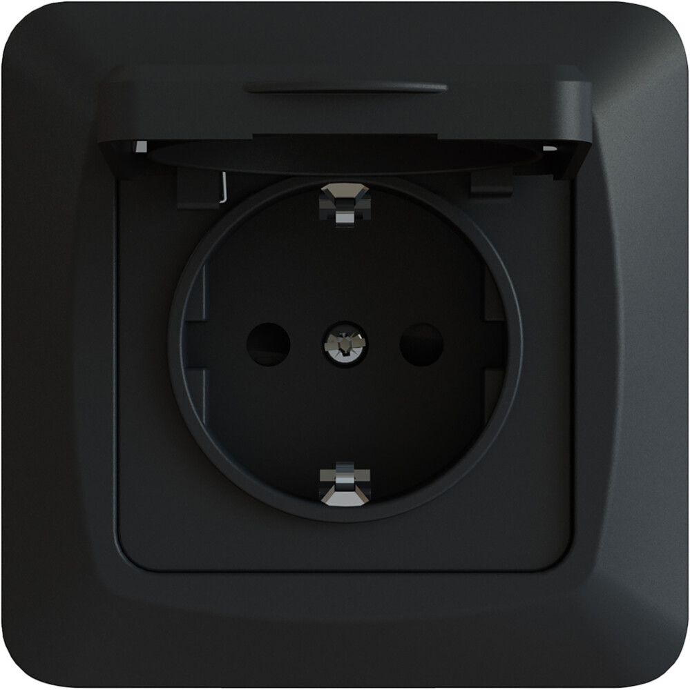 Pistorasia 1-os. Harju IP44 Hiili Musta JL