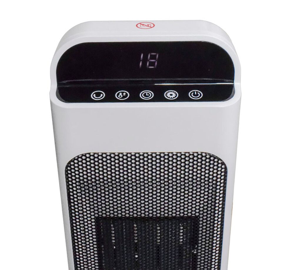 Tornilämpöpuhallin Harju 2000 W Harmaa 230 x 555 mm