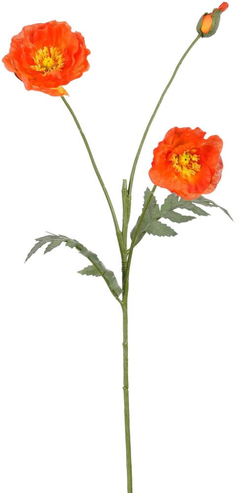 Silkkikasvi Unikko oranssi 73 cm