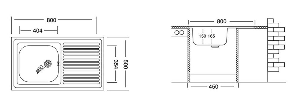 Keittiöallas Kromevye Lay-On RST 50 x 80 cm