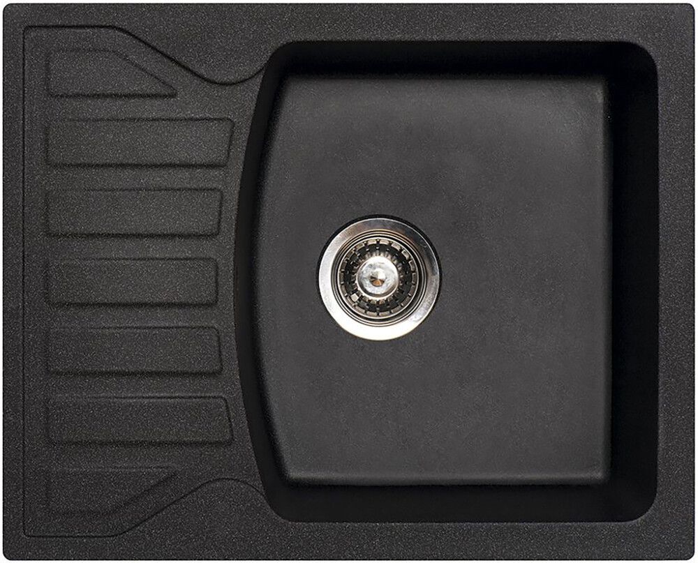 Keittiöallas Aqualine Quadro musta 62 x 50 cm