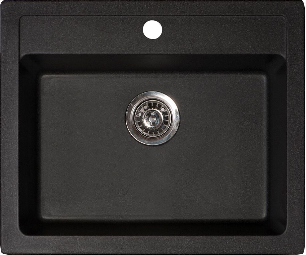 Keittiöallas Aqualine Quadro grafiitinmusta 60 x 50 cm