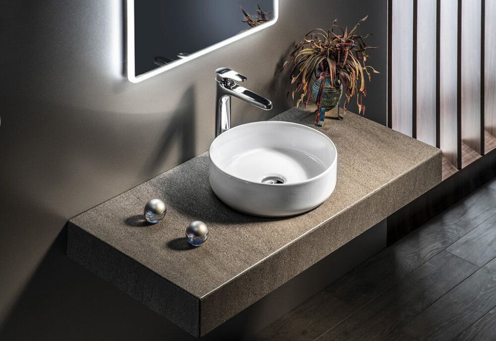 Malja-allas Infinity Pyöreä valkoinen Ø 36 cm