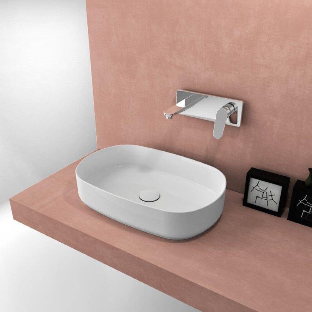 Malja-allas Infinity Ovaali Valkoinen 36 x 55 cm