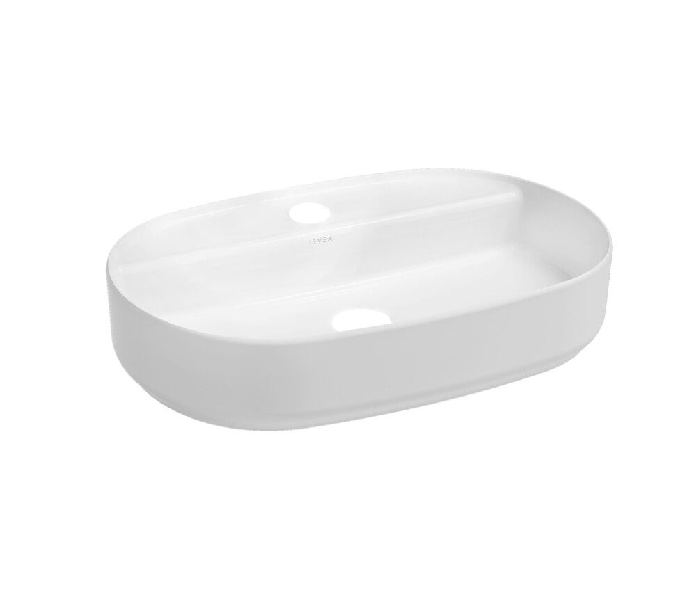 Malja-allas Infinity Ovaali Valkoinen 60 x 40 cm