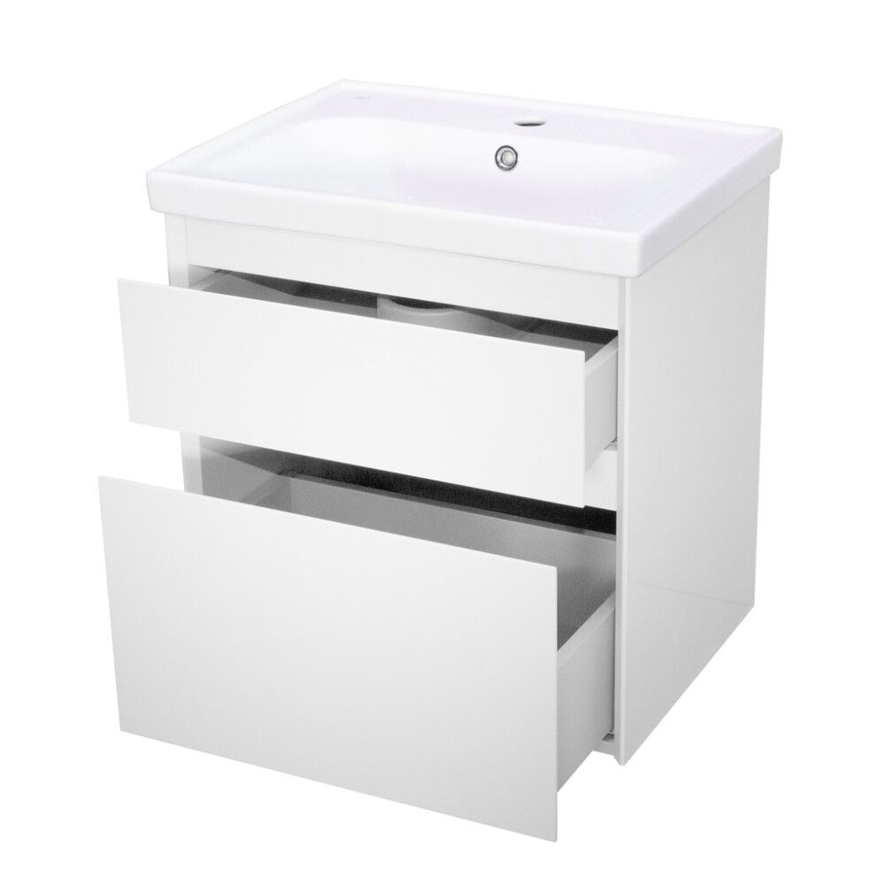 Allaskaappi Aqua Rodos Elite mattavalkoinen 60 cm