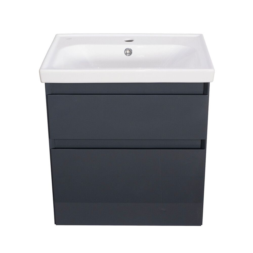 Allaskaappi Aqua Rodos Elite Grafiitinharmaa 60 cm