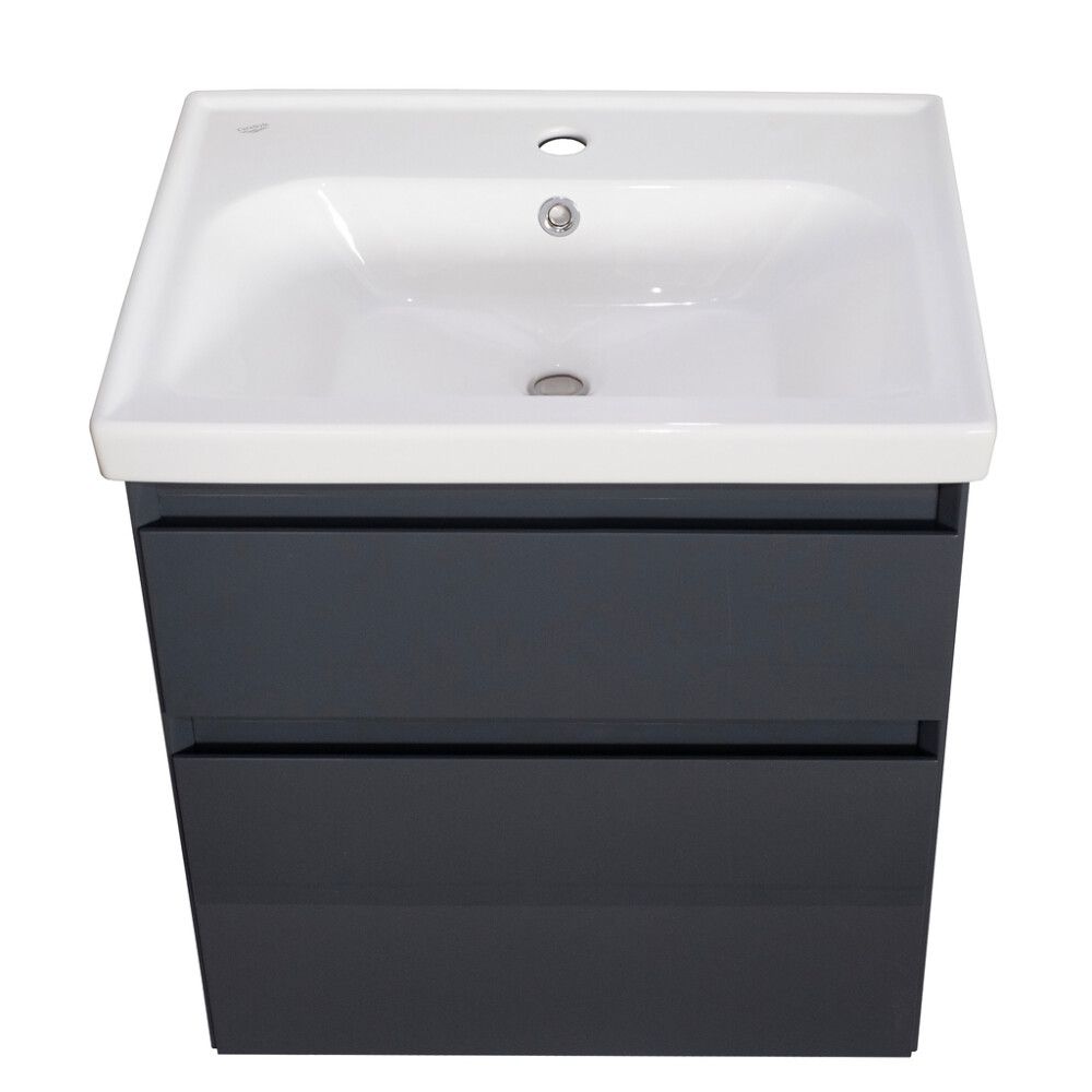 Allaskaappi Aqua Rodos Elite Grafiitinharmaa 60 cm