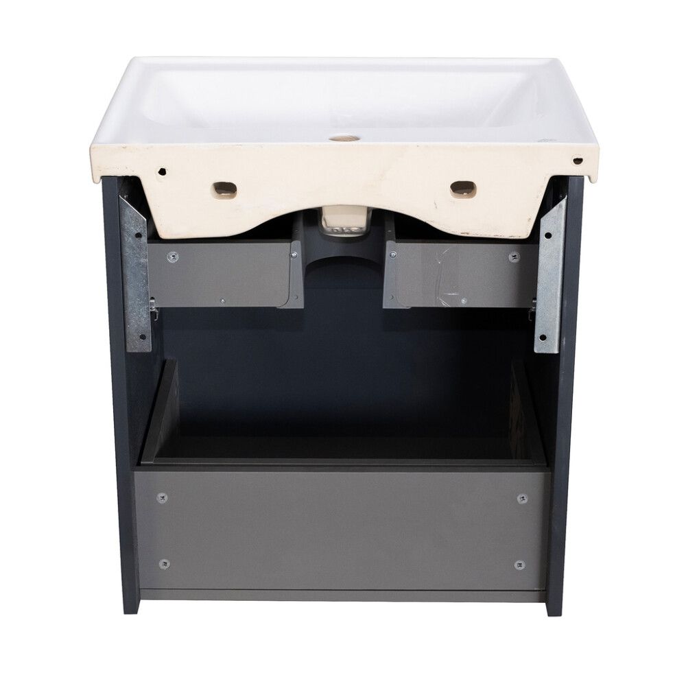 Allaskaappi Aqua Rodos Elite Grafiitinharmaa 60 cm