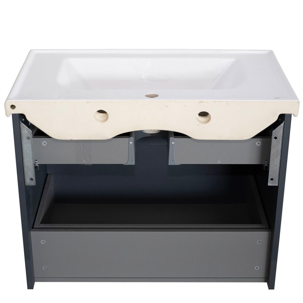 Allaskaappi Aqua Rodos Elite Grafiitinharmaa 80 cm