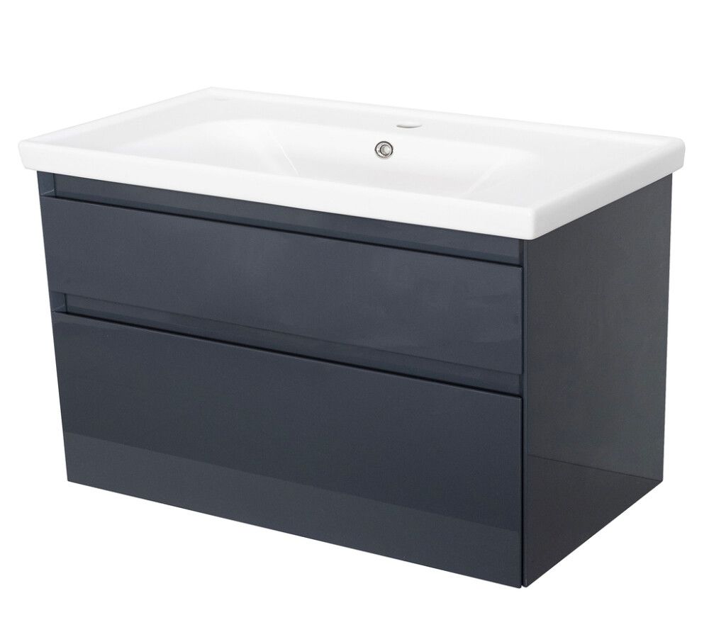 Allaskaappi Aqua Rodos Elite Grafiitinharmaa 100 cm