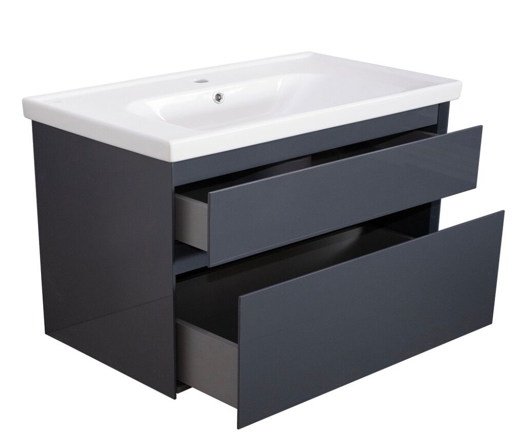 Allaskaappi Aqua Rodos Elite Grafiitinharmaa 100 cm