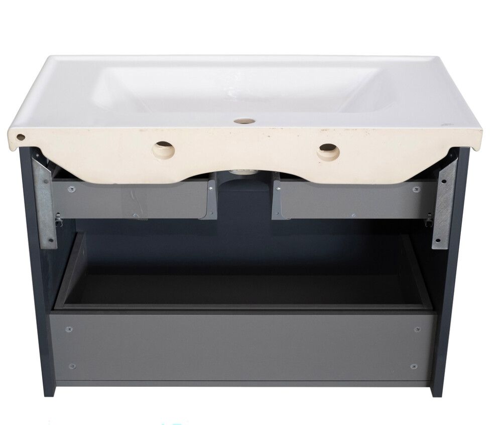 Allaskaappi Aqua Rodos Elite Grafiitinharmaa 100 cm