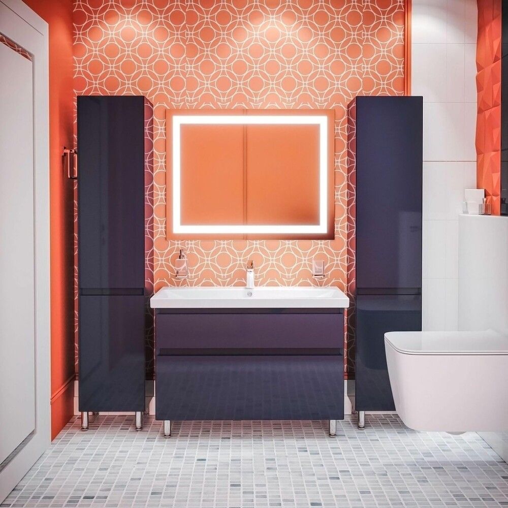 Allaskaappi Aqua Rodos Elite Grafiitinharmaa 100 cm