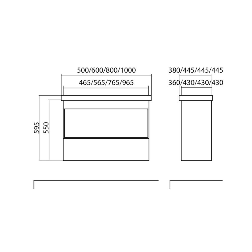 Kylpyhuonekaluste Aquarodos Edda 60 x 44,5 x 59,5 cm