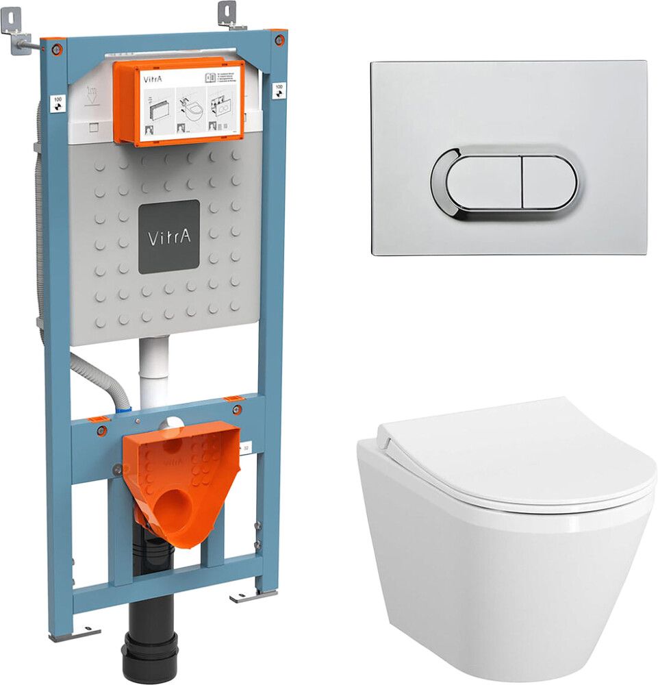 Seinä-WC VitrA 4in1 INTEGRA Rim-Ex