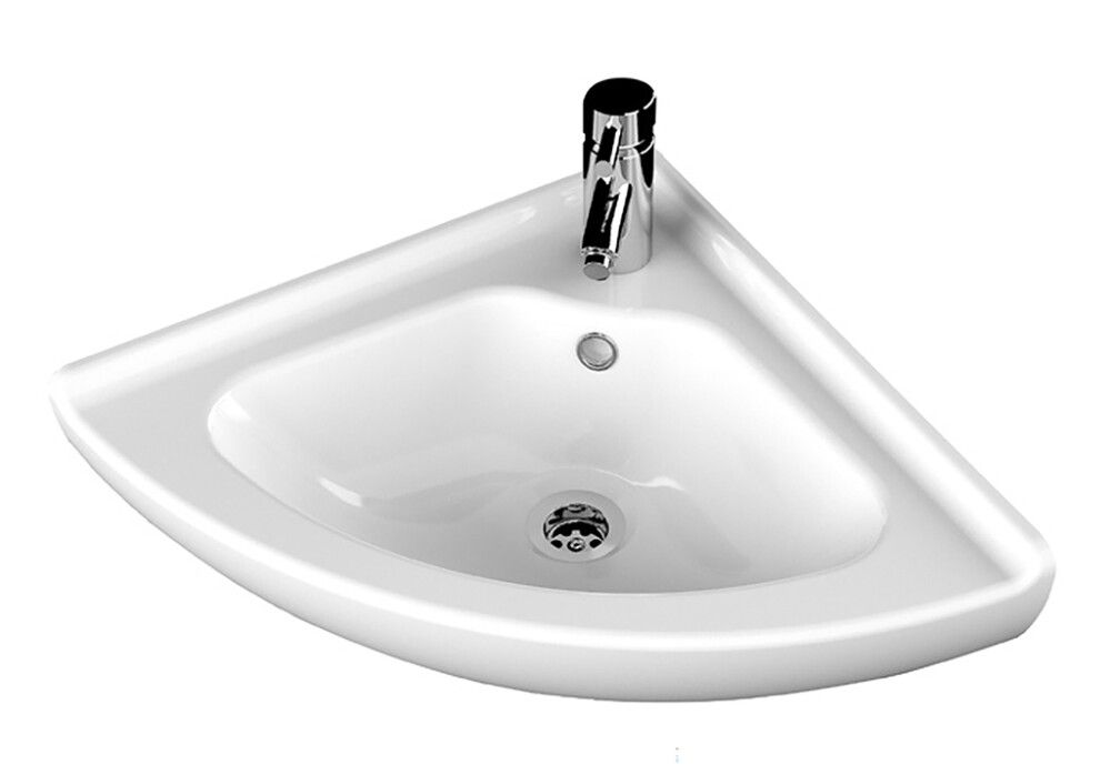 Kulmapesuallas Biston valkoinen 40 x 40 cm