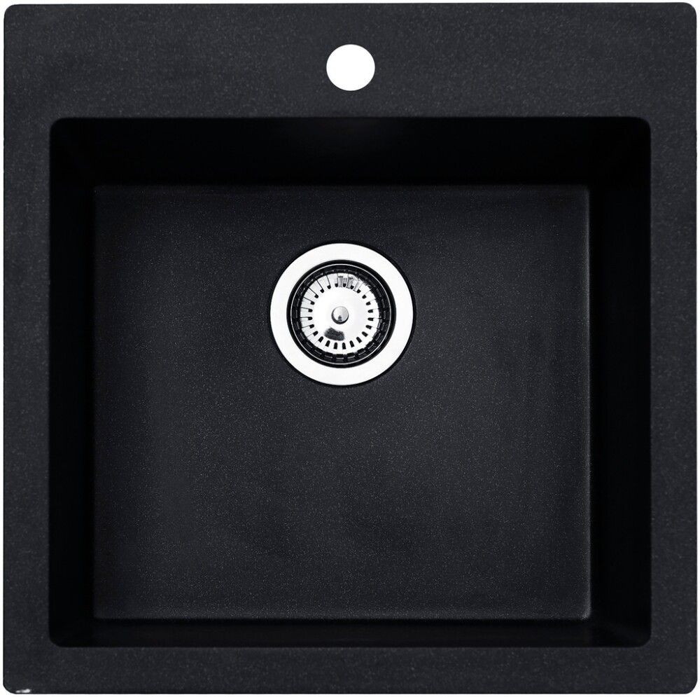 Keittiöallas Aqualine Atos musta 50 x 50 cm