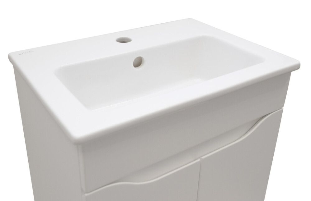 Allaskaappi Aqualine Premium Plus Slim mattavalkoinen 50 cm