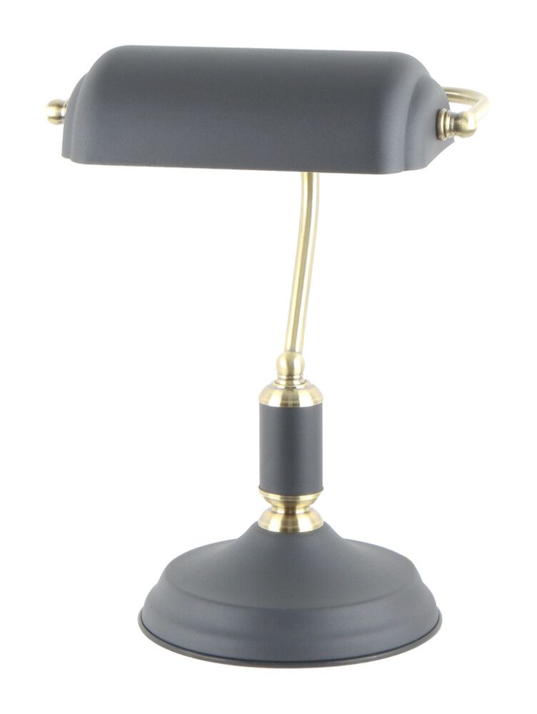 Pöytävalaisin Harju Pankkiiri musta/harjattu messinki