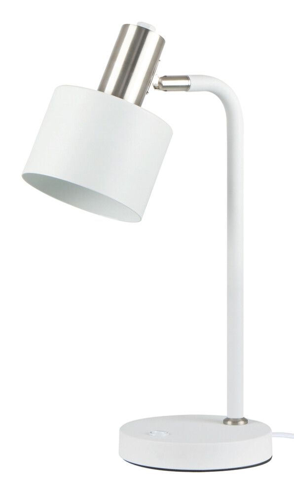 Pöytävalaisin Harju valkoinen/harjattu nikkeli
