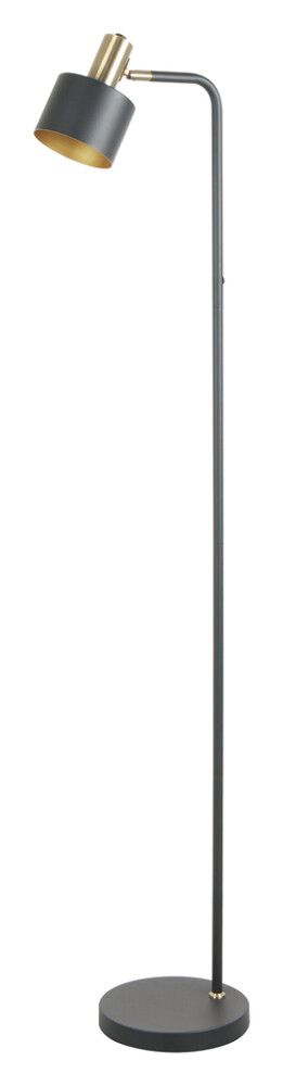 Lattiavalaisin Harju musta/harjattu messinki