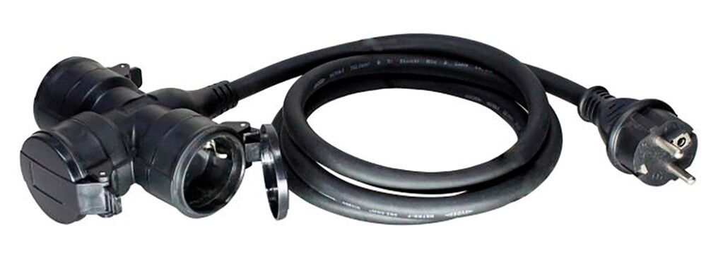 Ulkojatkojohto Harju 3-os 0,5 m IP44