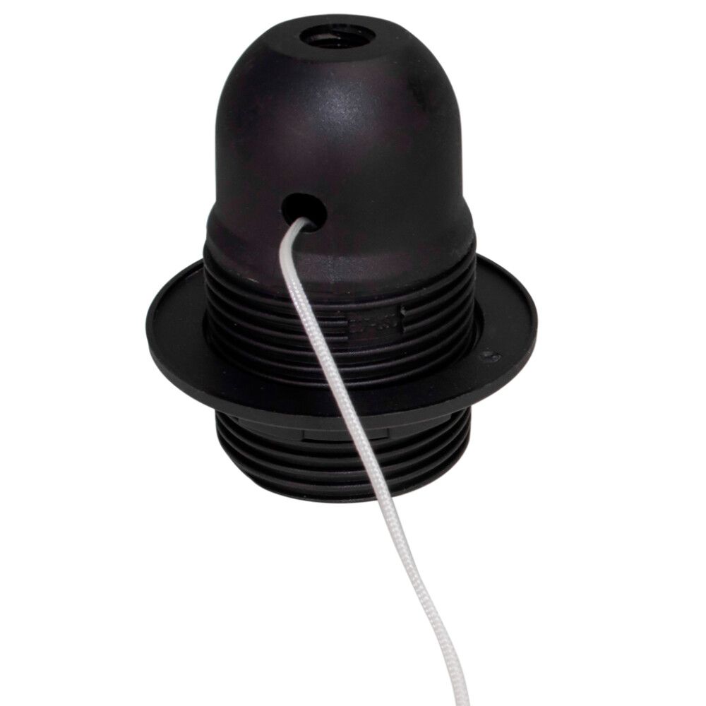 Lampunpidin vetokytkimellä Harju E27 Musta