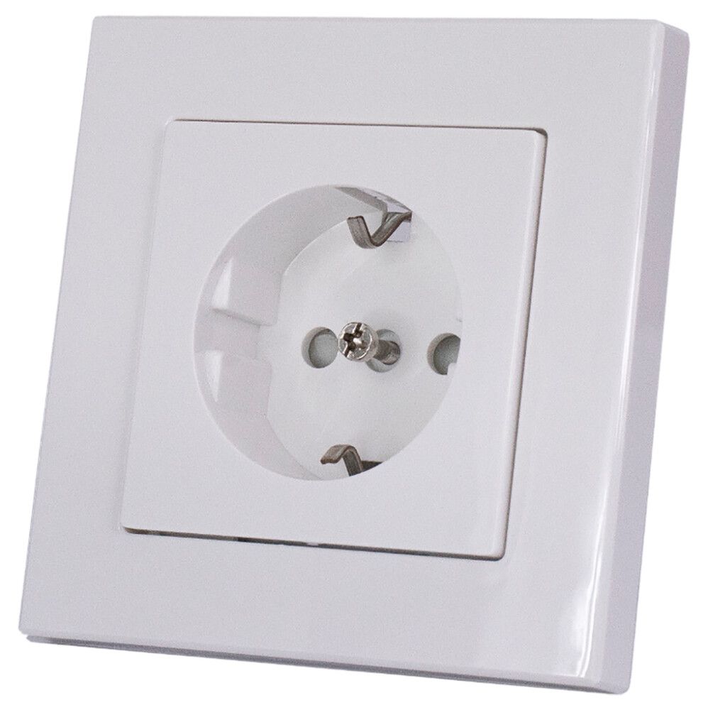 Pistorasia Harju 1-os valkoinen 85 x 85 mm IP21