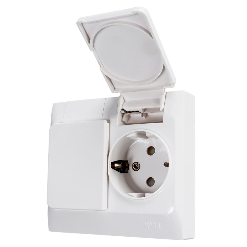 Pistorasia Harju 2-os valkoinen IP44