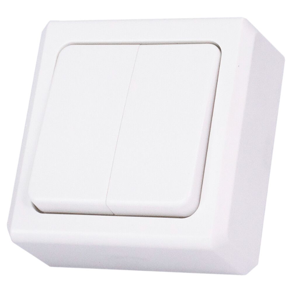 Kytkin Harju 5 kruunu valkoinen 75 x 85 mm IP21