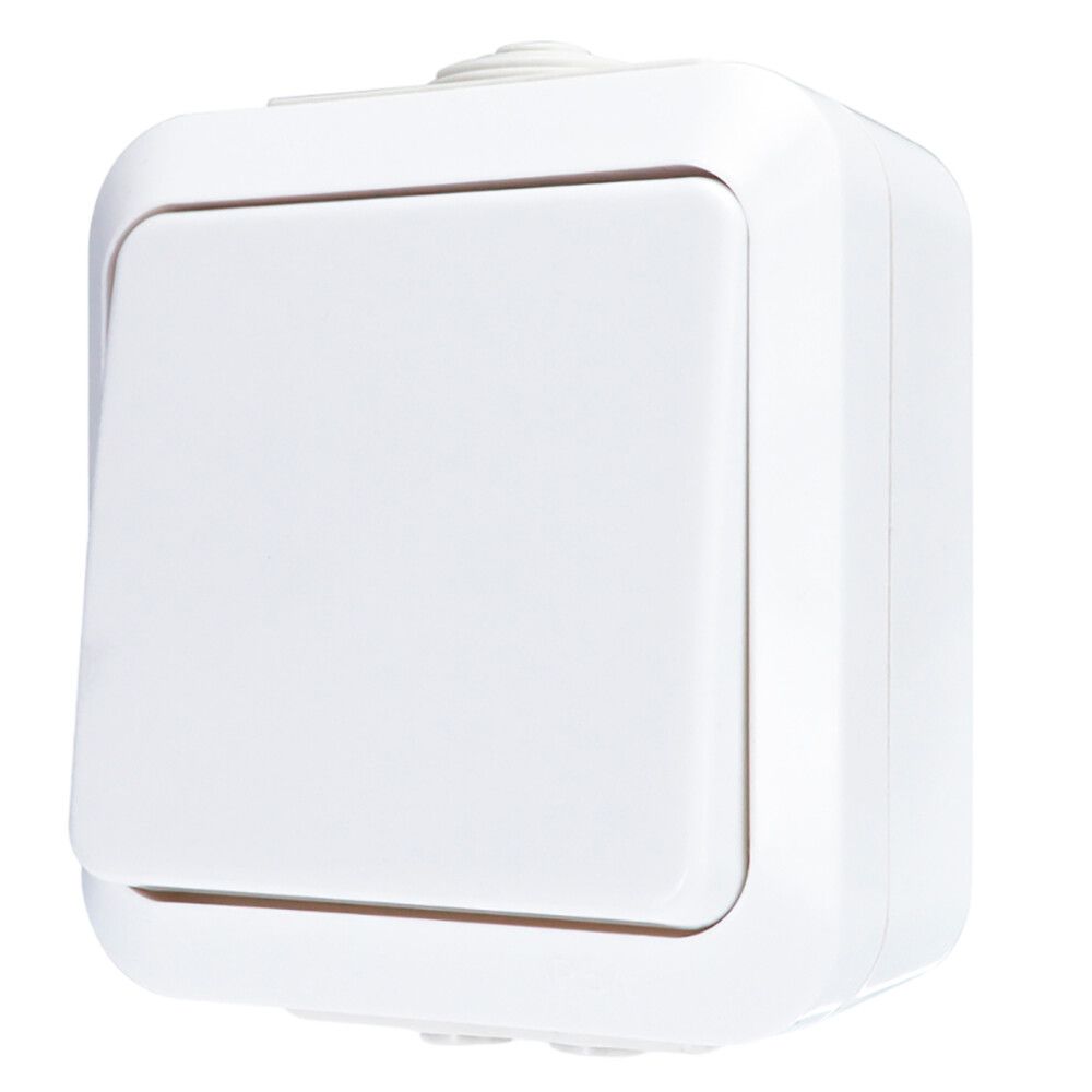 Kytkin Harju ⅙ valkoinen 66 x 82 mm IP44