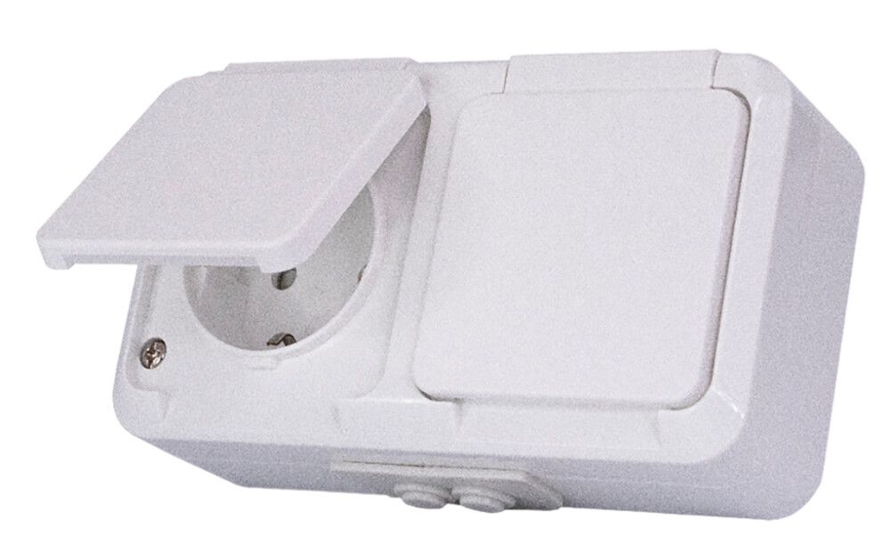 Pistorasia Nordic 2-os valkoinen IP44